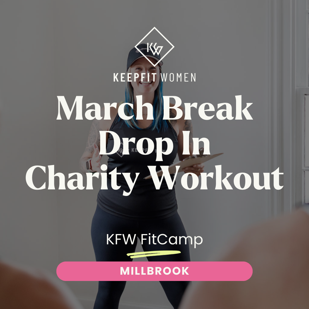 March Break Charity Drop In Workouts supporting United Way's Tampon Tuesday